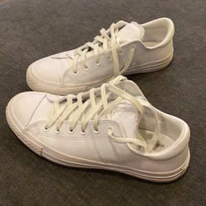 White Leather Converse